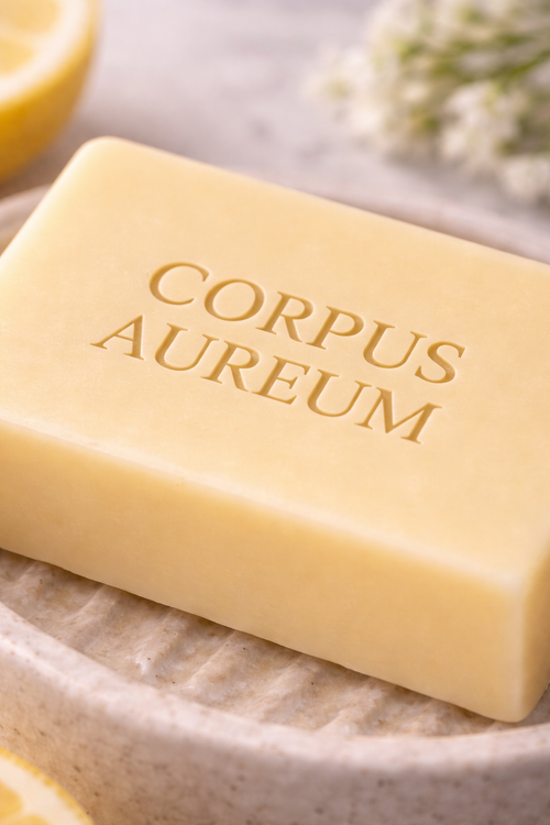 Corpus Aureum Lemon Goat Milk Soap Bar – Refreshing Citrus Handmade Soap