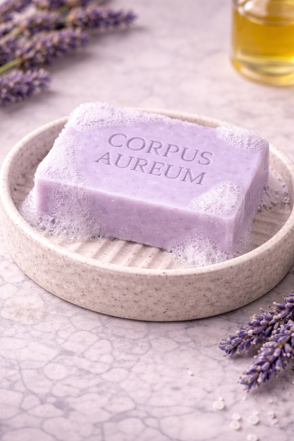 Corpus Aureum Lavender Goat Milk Soap Bar – Natural Moisturizing Handmade Soap