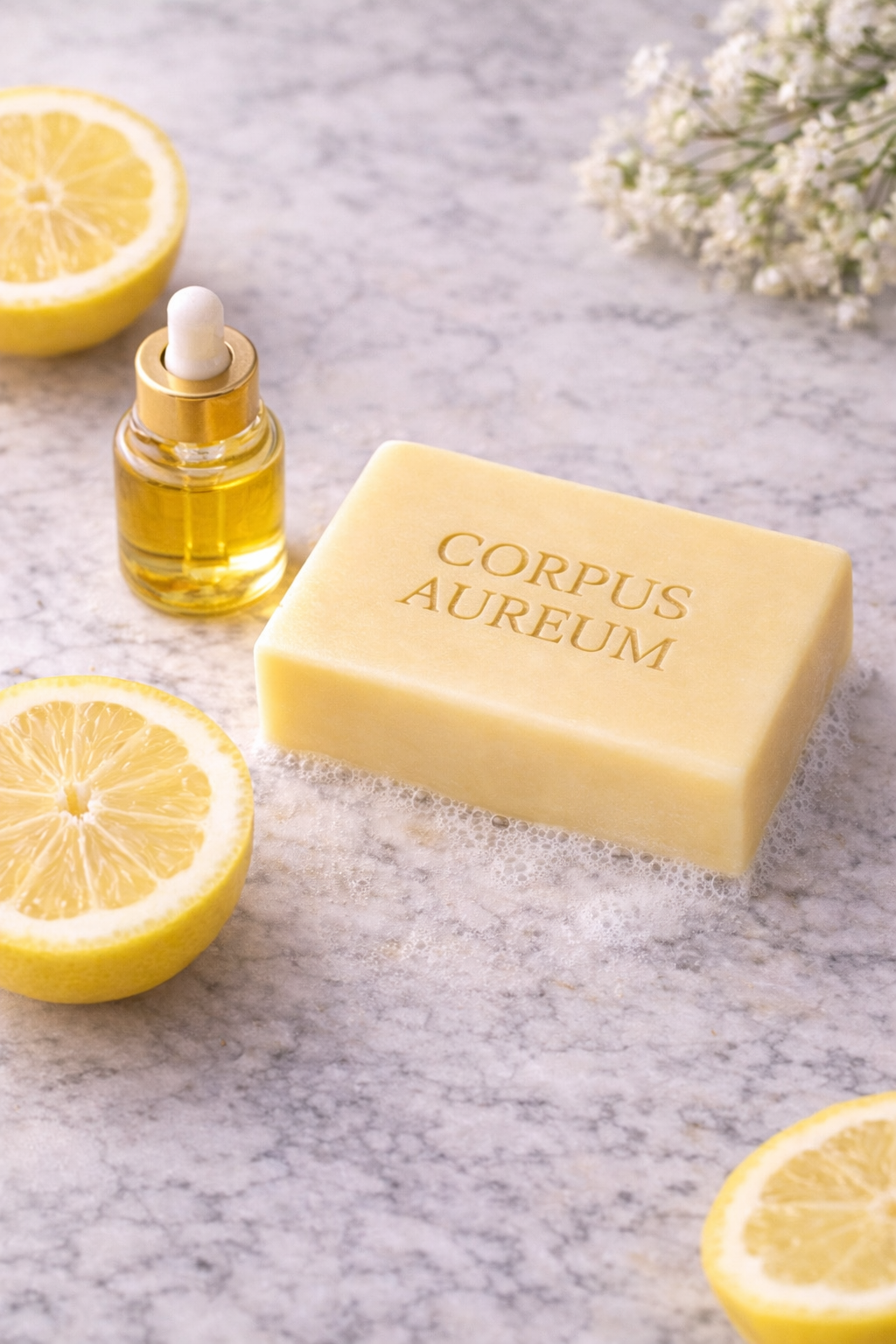 Corpus Aureum Lemon Goat Milk Soap Bar – Refreshing Citrus Handmade Soap