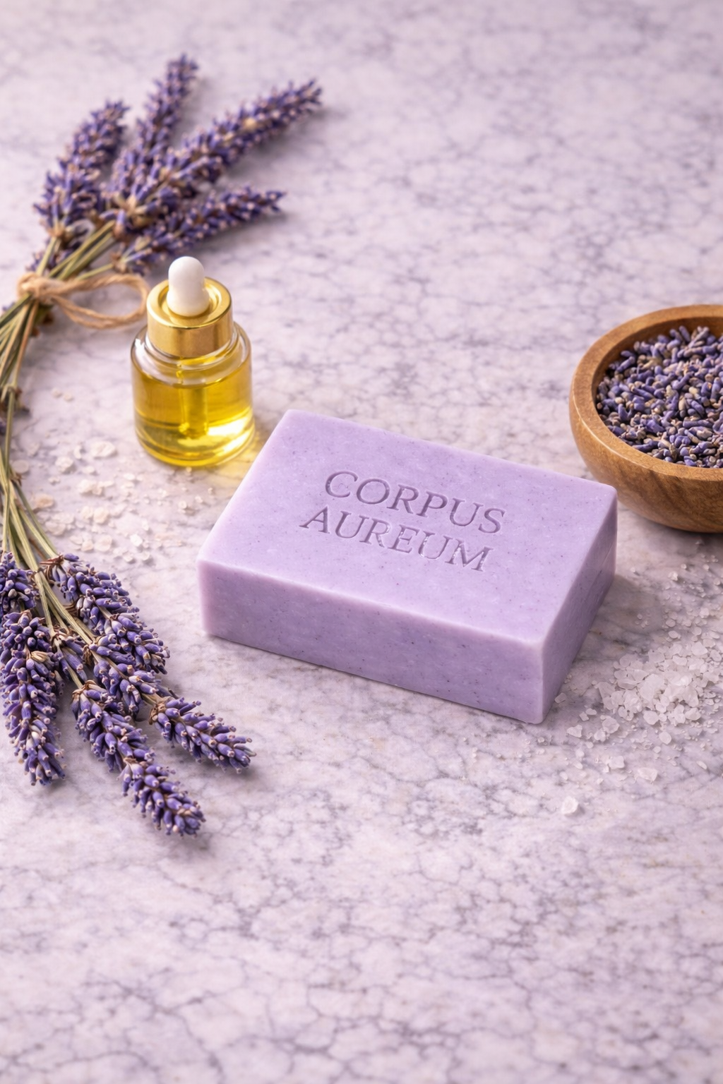 Corpus Aureum Lavender Goat Milk Soap Bar – Natural Moisturizing Handmade Soap