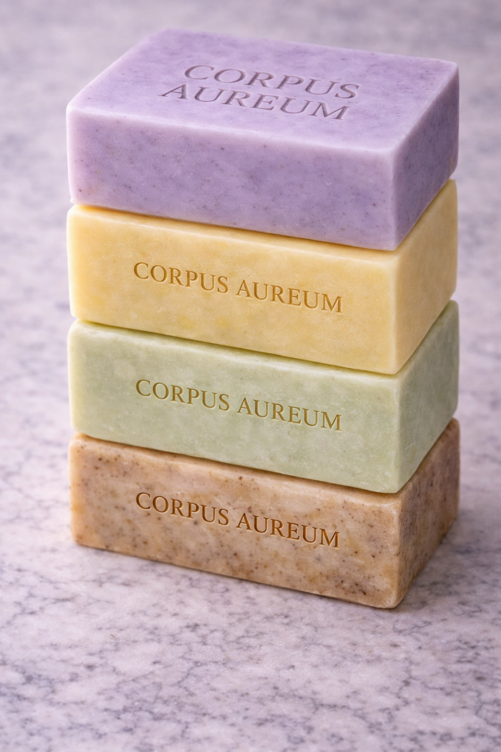 Corpus Aureum Luxury Soap Collection – 4 Handmade Botanical Bars